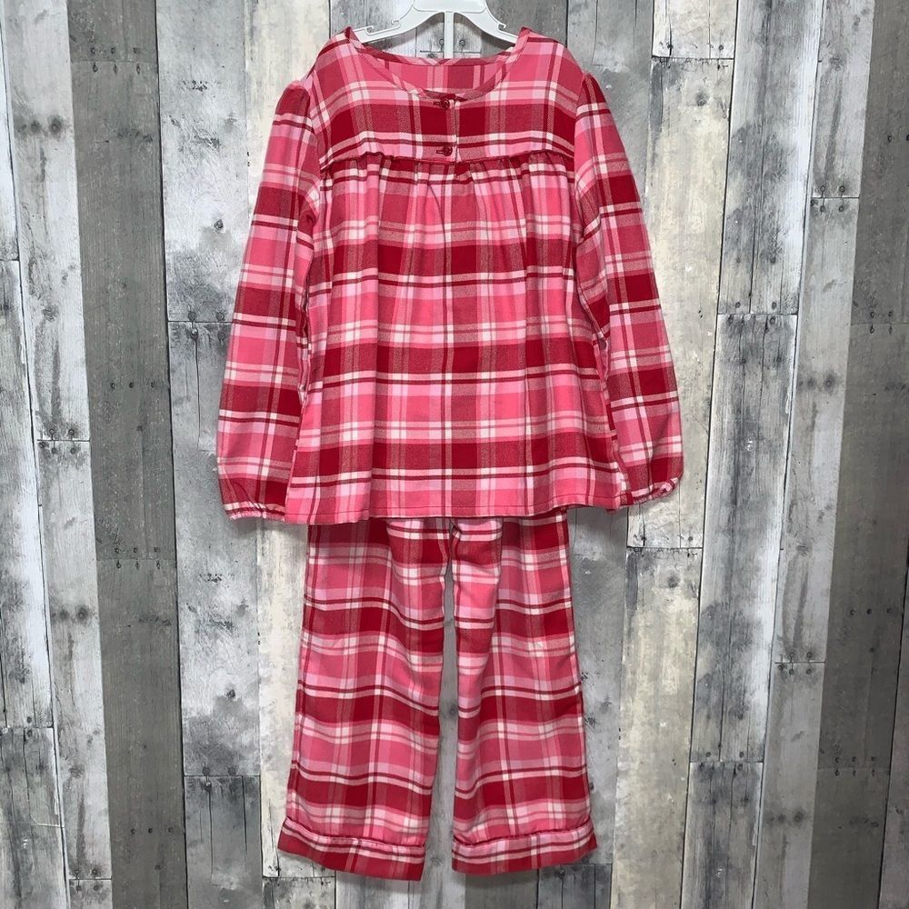 Lands End Kids Girls Pajama Set Medium 10-12